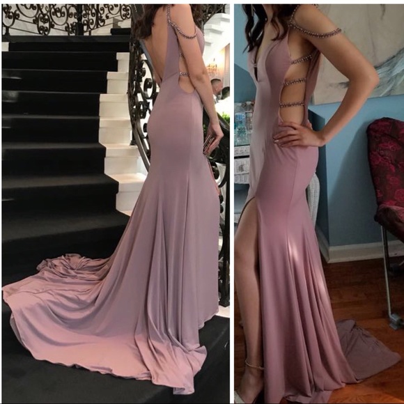 light pink/champagne/rose prom dress - Picture 2 of 8